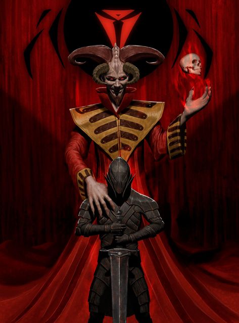 Hellknight of Asmodeus by Werupz on DeviantArt Astral Sea, D D Monsters, Demon Art, Trik Fotografi, High Fantasy, Fantasy Rpg, Gothic Art, Dnd Characters, Dark Fantasy Art