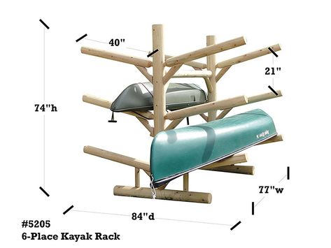 6 Place Kayak Rack | Double Sided Kayak & Canoe Storage System Sup Storage, Kayak Rack Diy, Diy Kayak Storage, Canoe Storage, Canoe Rack, Surfboard Stand, Kayak Stand, Surf Rack, Kayak Storage Rack