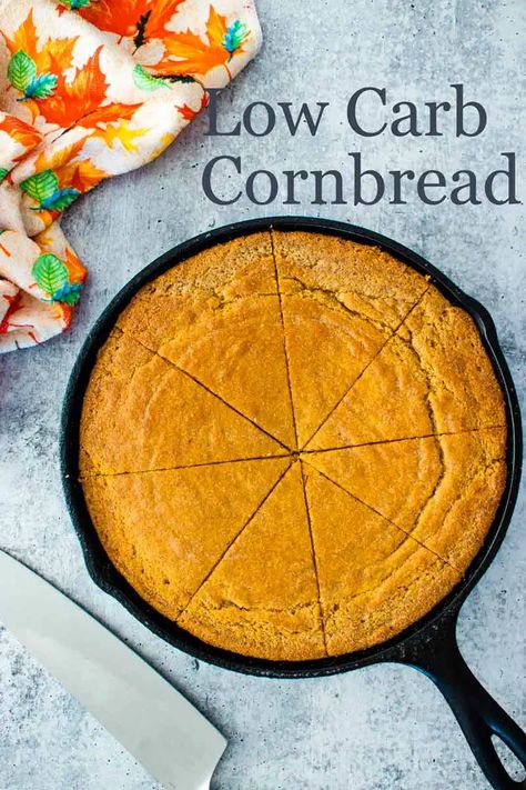 Low Carb Cornbread Recipe, Recipes Using Coconut Flour, Low Carb Cornbread, Southern Cornbread Recipe, Southern Cornbread, Baking Powder Uses, Boiled Egg Diet Plan, No Carb Recipes, Cornbread Recipe