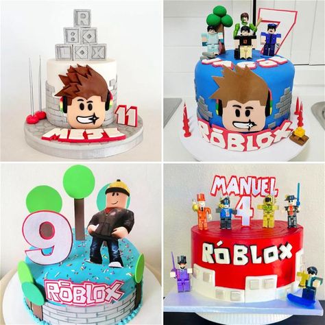 When my little brother asked for a Roblox-themed birthday party, I knew I had to get creative with the cake. I started looking up ideas online, feeling a bit out of my depth. Roblox isn't just one game, but a platform with countless games, so the possibilities were endless. I wanted to make something special that would capture the unique world of Roblox and make his eyes light up. I decided to focus on iconic elements from Roblox, like the classic noob character and the famous Roblox logo. ... Roblox Cake Boys, Roblox Cake Ideas, Roblox Cupcakes, Roblox Party Ideas, Roblox Themed Birthday Party, Roblox Cake Design, Roblox Birthday Party Ideas, Roblox Cakes, Roblox Birthday Cake