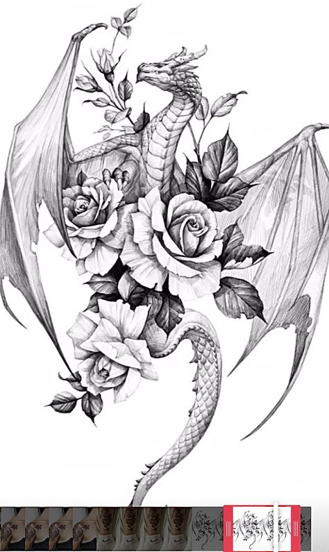 Men Tattoos, Hand Tattoo, Tattoo Tattoo, Dragon Tattoo, Tattoo Ideas, Roses, For Women, Tattoos, Flowers