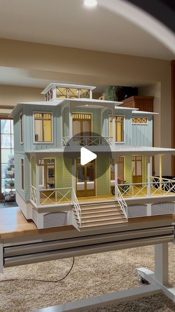 Dollhouse Exterior, Big Doll House, Baby Doll Furniture, Barbie Doll House, Modern Dollhouse, Super Busy, February 15, Doll Houses, Doll Furniture