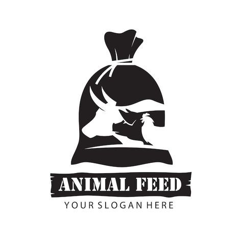 Animal Feed Logo, Pig Silhouette, Pig Logo, Vector Animals, Rooster Logo, Pig Feed, Chicken Drawing, Chicken Logo, Chicken Cat