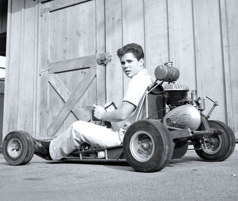 Vintage Go Karts, Tony Dow, Leave It To Beaver, Diy Go Kart, Go Karts, Kart Racing, Go Carts, Pedal Cars, Dune Buggy