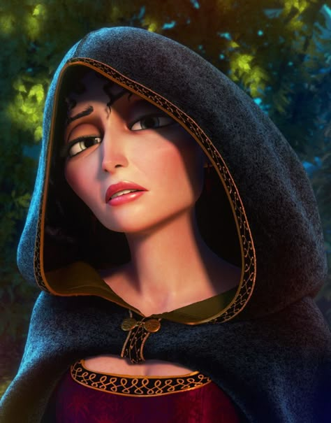 Mother Gothel, is it just me or does she seem like hera kidnapping children and all Mother Gothel, Tangled 2010, Fantasia Disney, Images Disney, Disney Rapunzel, Best Disney Movies, Dark Autumn, Walt Disney Pictures, Disney Tangled