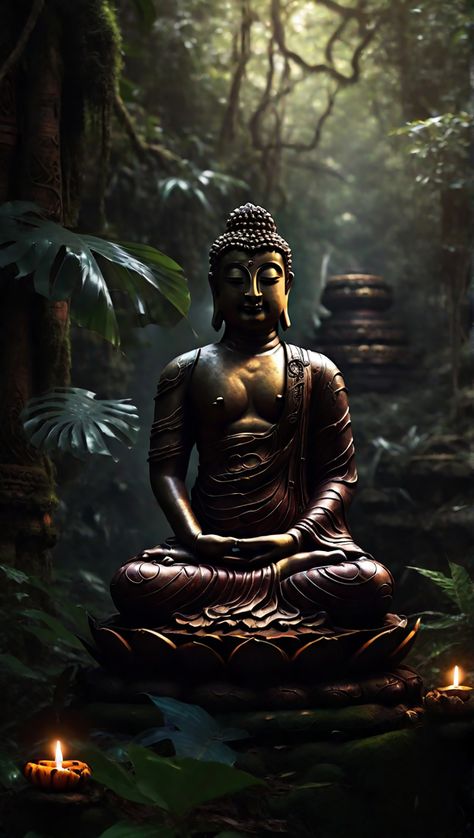 Load buddha dark nature 4K iPhone wallpaper Buddha 3d Wallpaper, Buddha 3d, 4k Iphone Wallpaper, Net Wallpaper, Nature 4k, Buddha Art Drawing, Dark Nature, Creepy Pictures, Emotional Photography