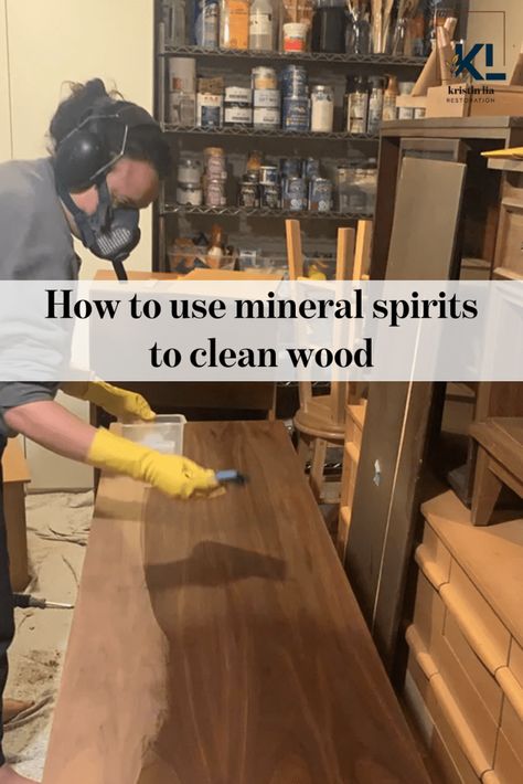 How to use mineral spirits to clean wood Clean Wood, Hazardous Waste, Paint Thinner, Mineral Spirits, Cleaning Wood, Dark Stains, Raw Wood, Stain Colors, Staining Wood