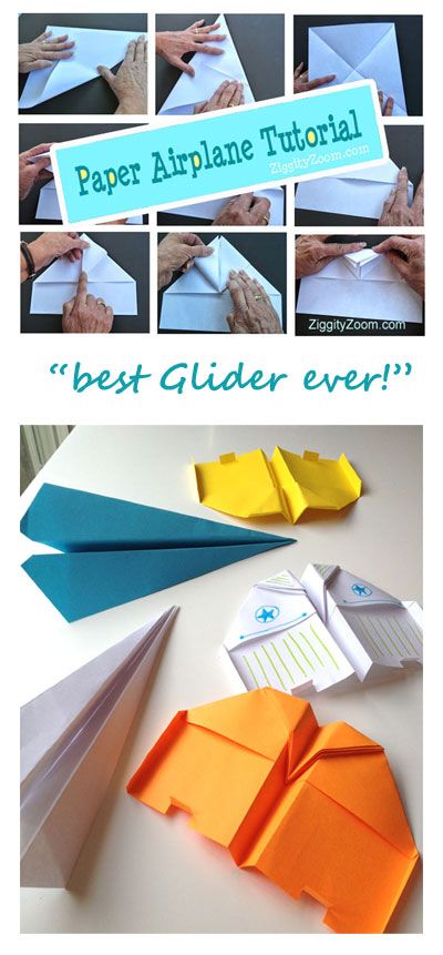 paper airplane glider tutorial- The best Paper Airplane to Make DIY- Kids - Activities- Physics - Learning - Hands On - Boredom Buster The Best Paper Airplane, Paper Airplanes Instructions, Best Paper Airplane, Origami For Kids, Diy Kid Activities, Airplane Crafts, Bored Kids, Paper Airplane, Diy Simple