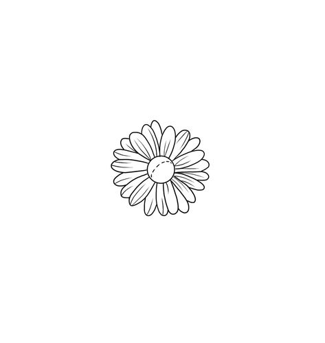 Sunflower Flash Tattoo, Small Sunflower Drawing, Sunflower Tattoo Minimalist, Dainty Daisy Tattoo, Small Nature Tattoos, Small Daisy Tattoo, Sun Tattoo Designs, Garden Pods, Mini Sunflowers