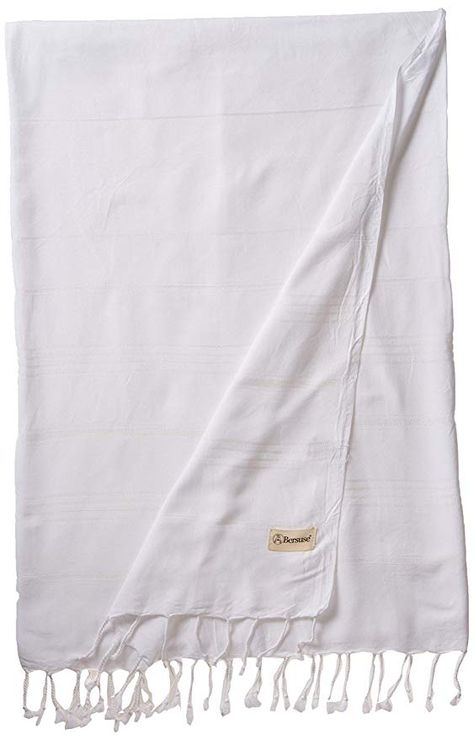 Amazon.com: Bersuse 100% Cotton - Anatolia XL Throw Blanket Turkish Towel Pestemal - Bath Beach Fouta Peshtemal - Multipurpose Bed or Couch Throw, Table Cover or Picnic Mat - Striped - 61X82 Inches, White: Home & Kitchen White Picnic Blanket, Beach Bag Essentials, Picnic Towel, Picnic Mat, Striped Blankets, Cotton Throw Blanket, Turkish Towels Beach, Beach Blanket, Cotton Blankets