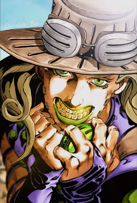 Gyro Zeppeli Wallpaper, Gyro Zeppeli, Jojo Pose, Hirohiko Araki, Jojo Art, Jojo Anime, Jojo Bizarre, Manga Panels, Digital Wallpaper