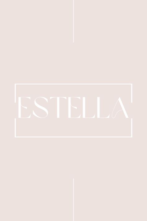 Pin by @kyleevking ✨ Estella Name, Stella Name, Name Idea, First Names