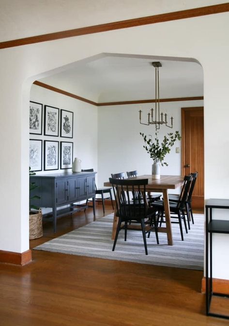 Modern Traditional Dining Room Decor, Modern Craftsman Dining Room, Craftsman Dining Room Ideas, Traditional Dining Room Decor, Modern Traditional Dining, Modern Traditional Dining Room, Dining Designs, Dining Room Decor Traditional, Craftsman Dining Room