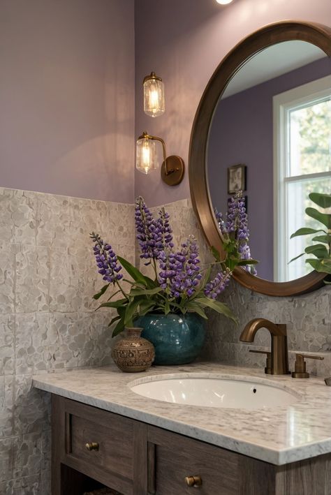 Discover the essential steps to select the perfect wall-mounted faucet style for your bathroom decor. Dive into the world of interior design with expert tips. #Ad #homedecor #homedesign #bathroom #Painthome interiorarchitecture best Wall Colors for Bathroom Colors
Bright Room Colors
best colors combinations bathroom
bathroom Remodeling
Modern Paint Colors
2024 Purple And Brown Bathroom, Mauve Bathroom Ideas, Violet Bathroom, Light Purple Bathroom, Purple Bathroom Ideas, Mauve Bathroom, Bathroom Purple, Paint Colors 2024, Bright Room Colors