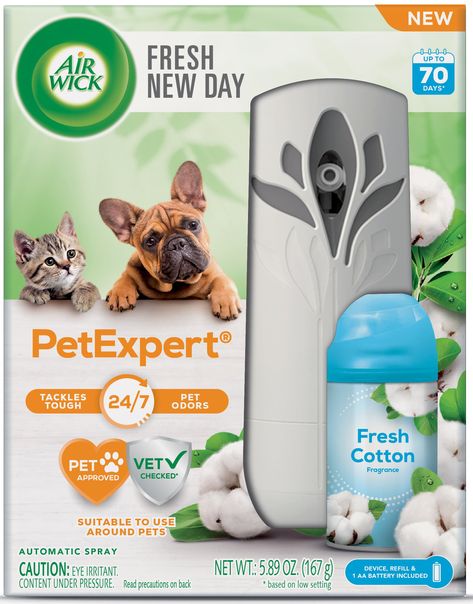 Air Wick Automatic Spray Pet Expert Starter Kit, Fresh New Day, Fresh Cotton, Air Freshener, Essential Oils - Walmart.com Puppy Must Haves, Skin Care Things, Indoor Dog Bed, Air Freshener Essential Oils, Dog Skin Care, Nike Logo Wallpapers, Amazing Aquariums, Herbal Coffee, Pet Odor Eliminator