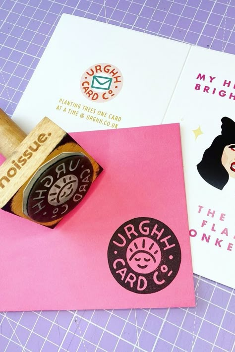 Brand Stamp Design, Shop Packaging Ideas, Stamp Logo Design Branding, Logo Stamp Packaging, Logo Stamp Design, Small Business Logo Ideas, Stamp Graphic Design, Stamp Design Ideas, Small Business Stamp Packaging