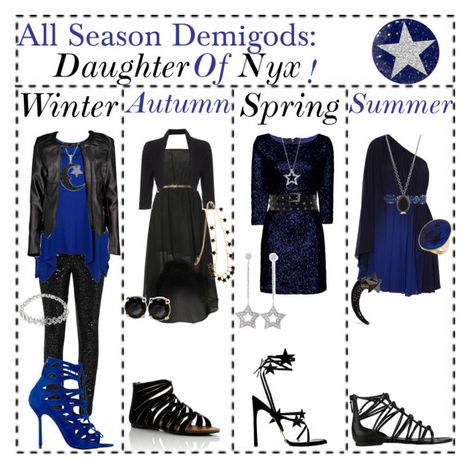 "All Seasons Demigods: Daughter Of Nyx!" by drinkdionysus ❤ liked on Polyvore featuring Mikael Aghal, Cole Haan, Sorrelli, Reiss, Jewel Exclusive, Yves Saint Laurent, Belle Noel by Kim Kardashian, Marskinryyppy, Icz Stonez and Glamorous Gods Daughters, Percy Jackson Inspired Outfits, Cabin Outfit, Percy Jackson Outfits, Percy Jackson Cabins, Movie Inspired Outfits, Stitch Clothes, Character Inspired Outfits, Fandom Fashion