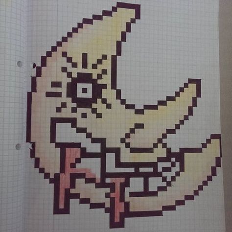 Pixel soul eater  La lune Soul Eater Pixel Art, Beads Ideas, Pixel Art Pattern, Bead Loom, Soul Eater, Loom Patterns, Perler Beads, Pattern Art, Pixel Art