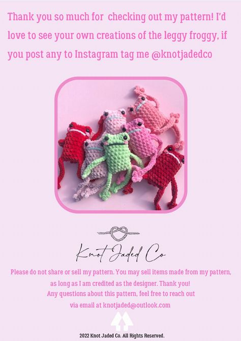 Leggy Froggy No-Sew Crochet Pattern No Sew Crochet Patterns, No Sew Crochet, Create A Board, Instagram Tags, Pajama Party, No Sew, Crochet Toys Patterns, Stuffed Toys Patterns, Scarecrow