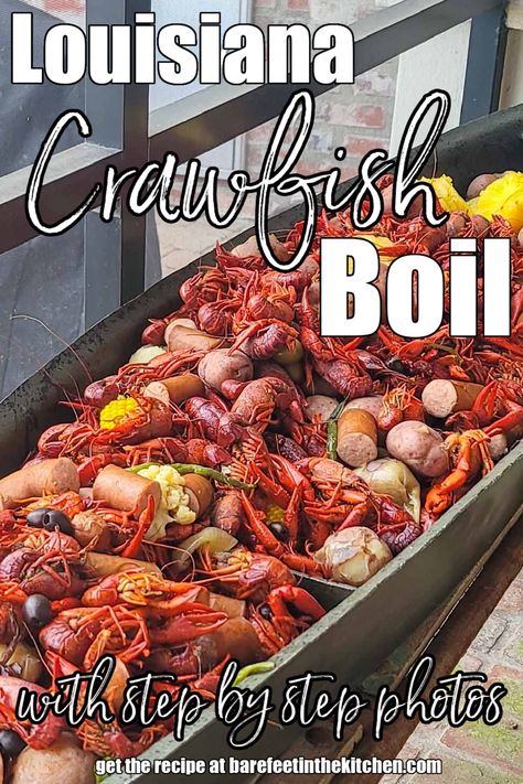 Louisiana Crawfish Boil Frozen Crawfish Boil, Louisiana Crawfish Boil Recipe, Crawfish Boil Recipe, Boil Recipes, Drink Board, Crawfish Recipes, Louisiana Seafood, Louisiana Crawfish, Crawfish Season