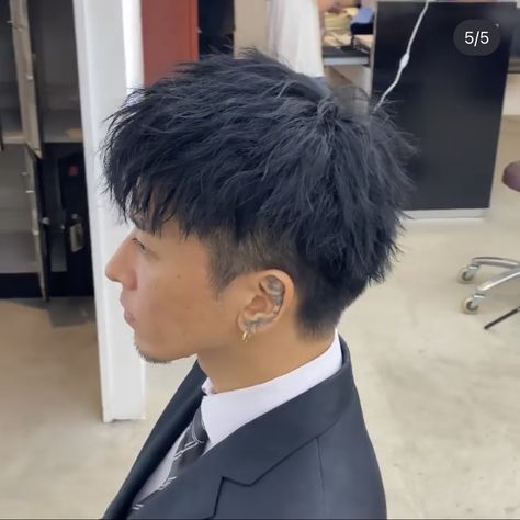 Two Block Asian Haircut, Asian Textured Fringe, Thick Straight Hair Men, Asian Modern Mullet, Asian Haircuts Men, Asian Straight Haircut, Asian Short Hair Men, Light Perm Men, Warrior Cut Men