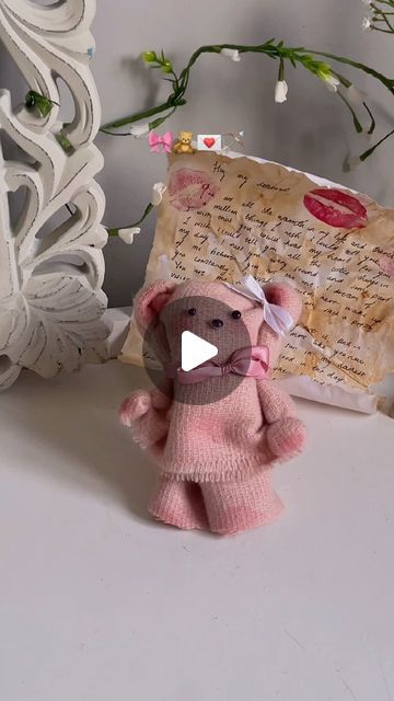 Secret Love Letter, Diy Teddy Bear, Letter Diy, Bear Love, Quick Crafts, Letter A Crafts, Secret Love, Love Letter, Love Notes