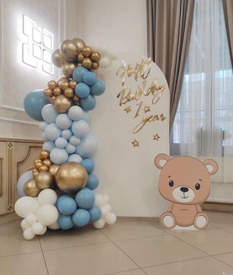 Akikah Decoration, Teddy Bear Baby Shower Decorations, 15th Birthday Decorations, Baby Shower Oso, Teddy Bear Baby Shower Theme, Baby Shower Girl Diy, Candy Theme Birthday Party, Decoration Buffet, Bear Baby Shower Theme