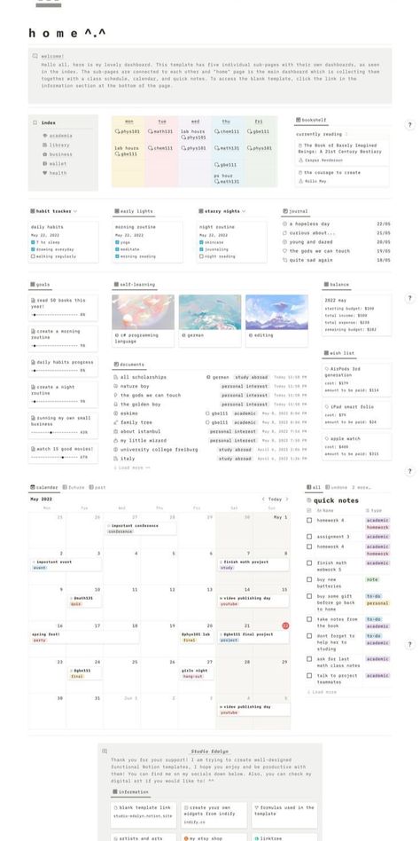 free notion template Soft Minimalist Aesthetic, Study Planner Free, Notion Tips, Notion Library, Notion Setup, Story Journal, Learning Template, Notion Inspo, Notion Ideas