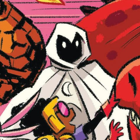 Marvel Christmas Icons Comic, Moon Knight And Deadpool, Moonknight Comic Panels, Moon Knight Female, Moonknight Icons Comics, Moon Knight Comic Icons, Comic Profile Picture, Moonknight Steven, Moon Night Marvel