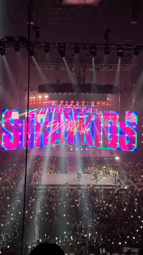 Stray Kids in Anaheim, California - July 19, 2022 #straykids #skz #stay #concert Straykids Concert Photos, Skz Concert Photos, Skz Concert Aesthetic, Stray Kids Pink Aesthetic, Skz Tickets, Concerts Aesthetic, Straykids Concert, Stray Kids Concert, Skz Concert