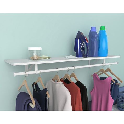 ClosetMaid Wood Shelf Kit with Hanging Rod Wood Shelf Brackets, Steel Shelf Brackets, Closet Organizing Systems, Closet Accessories, Closet Rod, Decorating Shelves, Closet Shelves, Steel Shelf, Closet System