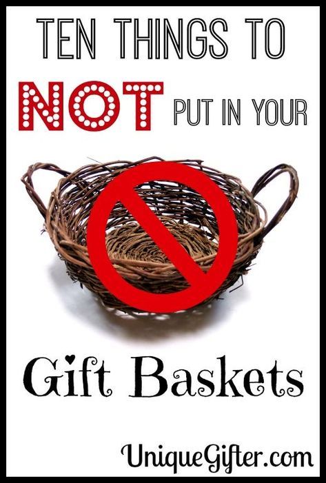 Gift baskets can get a bad rep when someone is receiving a whole bunch of them. Summer sausage, anyone? Here are Ten Things to Not Put In Your Gift Baskets! Gift basket Ideas #giftbasketideas #giftbaskets 5 Senses Gift For Boyfriend, Silent Auction Gift Basket Ideas, Silent Auction Basket Ideas, Joululahjat Diy, Summer Gift Baskets, Silent Auction Basket, Auction Basket Ideas, Auction Gift Basket Ideas, Selamat Hari Valentine