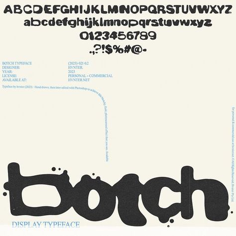 BOTCH Typeface Writing fonts Font fonts #font #fonts #writingfonts Script Fonts #scriptfonts 4.1477 Bubble Fonts Alphabet Graffiti, Artsy Fonts, Tumblr Aesthetic Clothes, Jersey Font, Bubble Letter Fonts, Font Bubble, Otf Font, Writing Fonts, Modern Sans Serif