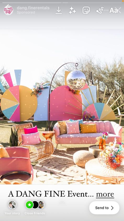 Coachella Decor, Coachella Inspired Party, Coachella Birthday Party, Coachella Party Theme, Coachella Theme Party, Coachella Theme, Coachella Birthday, Coachella Party, Desert Festival