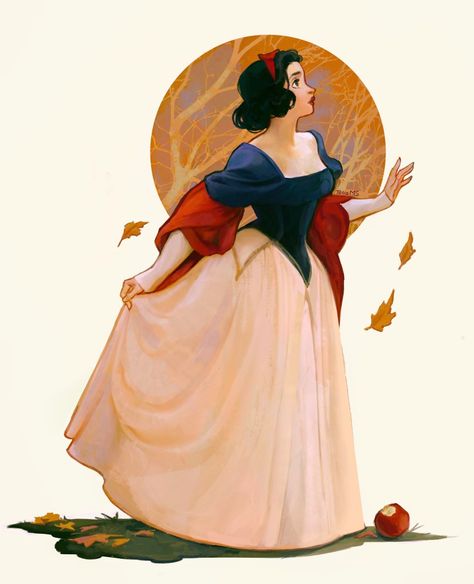 @_tasiams on twitter Tasia M S, Snowwhite And The Huntsman, Snow White Art, Deco Disney, Procreate Illustration, Snow White Disney, Princesa Disney, Art Disney, Pinturas Disney