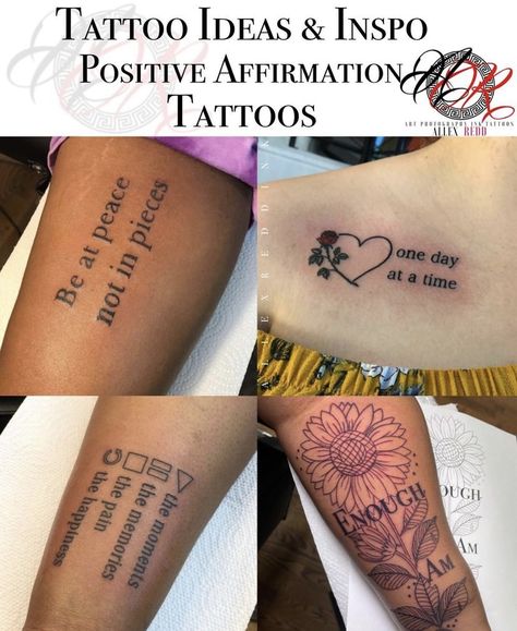 #tattoo #tattooideas #affirmations #blackgirltattoos Self Affirmations Tattoo, Positive Affirmation Tattoos For Women, Affirmations Tattoo Ideas, Positive Affirmation Tattoos, Affirmation Tattoos For Women, Affirmation Tattoos, Positive Tattoos, Tattoos Ideas, Positive Affirmation