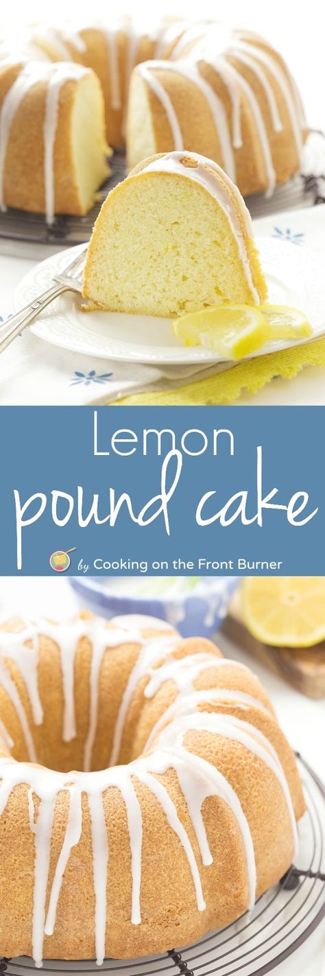 A moist and lemony pound cake that is bursting with flavor!  Perfect for snacking! Pound Cake Glaze Recipe, Best Lemon Pound Cake, Pound Cake Glaze, Lemon Pound Cake Recipe, Cake Mug, Pound Cake Recipe, Fun Cakes, Lemon Pound Cake, Bundt Cakes Recipes