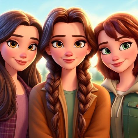 Family Picture Drawing, Sister Wallpaper, ليلو وستيتش, Disney Character Drawings, Animation Camera, Sinchan Cartoon, Best Friends Cartoon, Friends Illustration, Disney Princess Modern