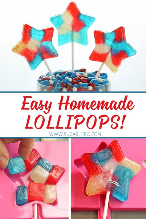 Making Lollipops, Homemade Hard Candy, How To Make Lollipops, Candied Orange Peel Recipe, Lollipops Recipe, Jolly Rancher Lollipops, Make Rock Candy, Cinnamon Stars, Homemade Lollipops