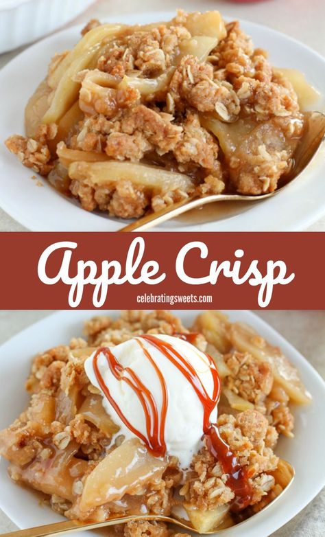 Apple Crisp With Quick Oats Recipe, Fruit Crisp Topping, Pagan Food, Old Fashioned Apple Crisp, Apple Cranberry Crisp, Homemade Applesauce Recipes, Celebrating Sweets, Best Apple Crisp Recipe, Crisp Recipes