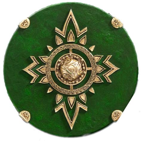 Lotr Tattoo, Green Shield, Lord Of The Rings Tattoo, Viking Cosplay, Fantasy Tattoos, Viking Shield, Lotr Art, Weta Workshop, Shield Maiden