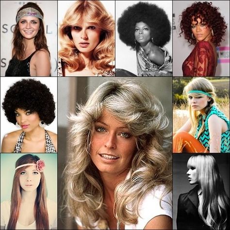 1970s Disco Hair, 70s Disco Hairstyles, 70s Disco Hair, Disco Hairstyles, 70’s Hair, Disco Hair, 70s Hair, Disco Fashion, Curly Hair Photos