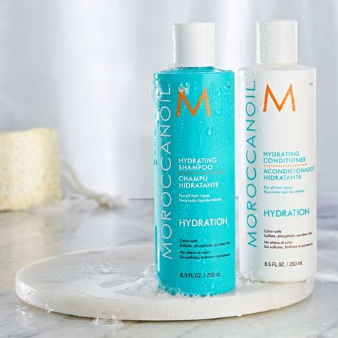 Hydrating Shampoo - Moroccanoil | Sephora Red Algae, Heat Styling, Moringa Oil, Hydrating Shampoo, Colored Hair, Color Treated Hair, Clean Skincare, Moroccan Oil, Leave In Conditioner