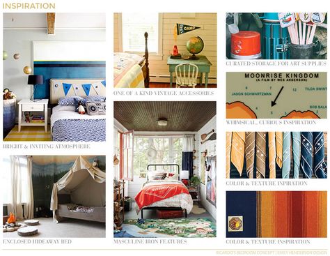 Moonrise Kingdom Boy’s bedroom Moonrise Kingdom Aesthetic, Kingdom Bedroom, Hideaway Bed, Kids Rooms Shared, Moonrise Kingdom, Kids Interior Room, Emily Henderson, Spare Bedroom, Bedroom Vintage