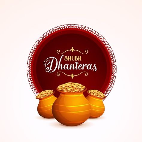 Nice shubh dhanteras greeting poster wit... | Free Vector #Freepik #freevector #shubh-dhanteras #dhanteras #dhanteras-background #happy-dhanteras Dhanteras Background, Dhanteras Png, Dhanteras Greetings, Dhanteras Happy, Greeting Poster, Happy Dhanteras, Golden Coin, Diwali Greetings, Hanuman Pics