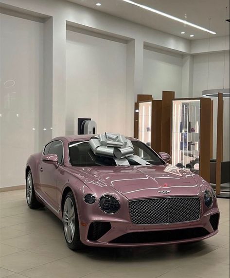 Pink Bentley, Girly Car, Lux Cars, Bentley Car, Luxury Lifestyle Dreams, Classy Cars, Pink Car, Super Luxury Cars, Fancy Cars