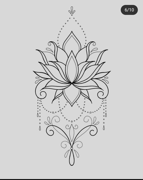 Lotus Flower Chandelier Tattoo, Thigh Mandala Tattoo Design, Mandala Art Lotus Flowers, Ornamental Lotus Flower Tattoo, Boho Lotus Tattoo, Lotus Tatoos Mandala, Lotus Chandelier Tattoo, Thigh Lotus Tattoo, Celtic Lotus Tattoo