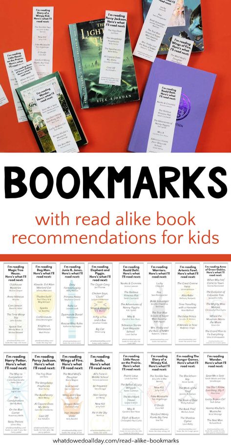 School Library Makeover, Library Bookmarks Free Printables, If You Liked This Book Then Read This Book, Library Week Activities, Make Your Own Bookmarks, Readers Advisory, Library Bookmarks, Reading Week, Bookmarks For Kids