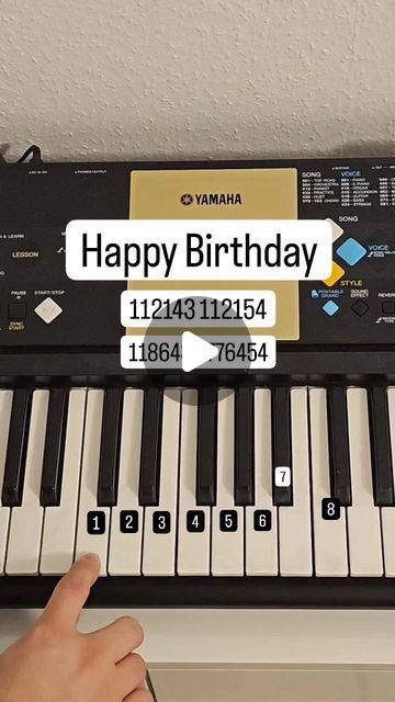 Happy Birthday Piano, Violin Music Songs, Keyboard Tutorial, Piano Tutorials Songs, Piano Songs For Beginners, Yamaha Piano, Piano Chords Chart, Piano Classes, Singing Techniques