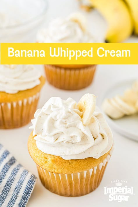 Banana Cream Icing, Banana Butter Cream Frosting, Banana Cake With Whipped Cream Frosting, Banana Icing Recipe 3 Ingredients, Banana Cream Frosting, Banana Cream Cake Filling, Banana Whipped Cream Frosting, Banana Cool Whip Dessert, Banana Pudding Icing